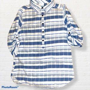 Columbia 100% Cotton 1/2 Button Up Shirt
